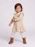 Long-sleeved dress for baby girls ecru 