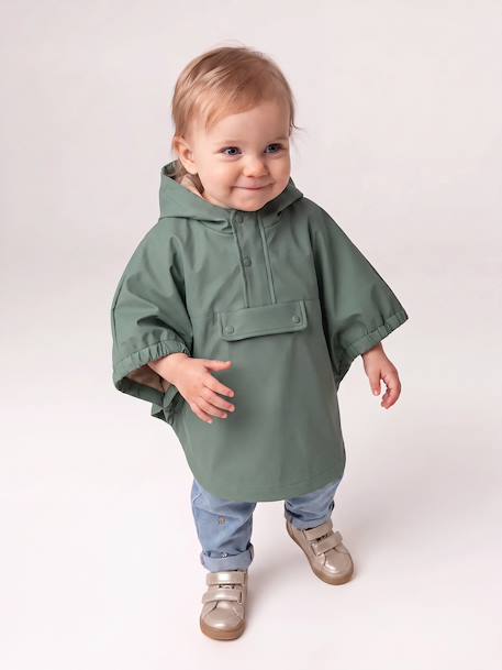 Rain cape for baby green 
