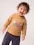 Long-sleeved hooded T-shirt for baby boys ochre 