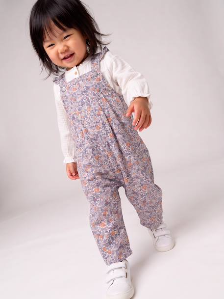 Dungarees for baby girls blue 