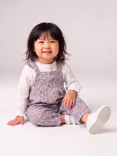 Dungarees for baby girls blue 