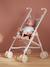 Doll pushchair green+rose+yellow 