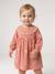 Long-sleeved dress for baby girls apricot 