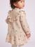 Long-sleeved dress for baby girls ecru 