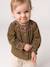 Corduroy blouse for baby girls olive 