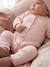 Newborn playsuit and hat set for girls pale pink 