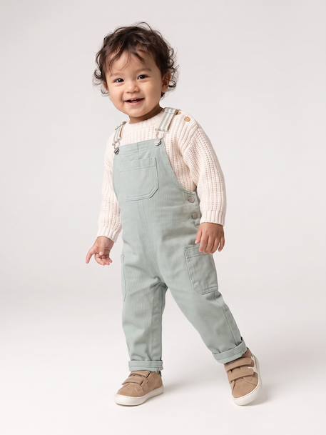 Dungarees for baby sage green 