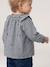 Long-sleeved blouse for baby girls grey blue 