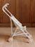 Large Lightweight Pushchair for Baby Dolls black+ecru+rose 
