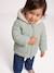 Puffer jacket with hat and mittens for baby girls sage green 