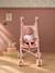 Doll pushchair green+rose 