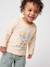Long-sleeved T-shirt for baby boys vanilla 