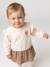 Long-sleeved dress for baby girls vanilla 