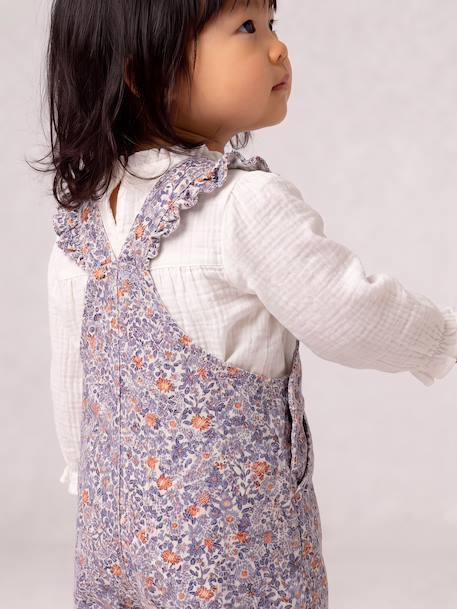 Dungarees for baby girls blue 