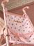 Doll pushchair green+rose 