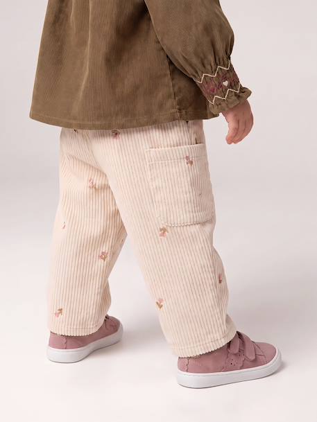 Balloon trousers for baby girls vanilla 
