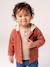 Hooded overshirt for baby terracotta 