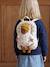 Baby-Carrying Backpack for Dolls, Cherry black+yellow 