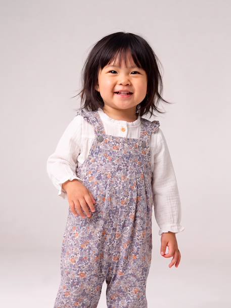 Dungarees for baby girls blue 