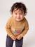 Long-sleeved hooded T-shirt for baby boys ochre 