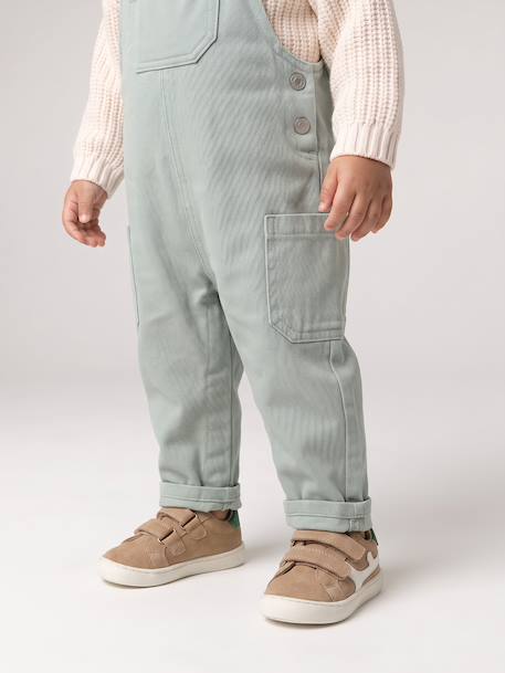 Dungarees for baby sage green 