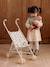Large Lightweight Pushchair for Baby Dolls black+ecru+rose 