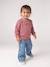 Wide-leg jeans with small embroidered hearts denim grey+stone 