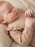 Knitted playsuit for baby girls marl beige 