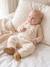 Dungarees and bodysuit set for baby vanilla 