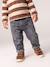 Basics denim jeans for babies with elasticated waist and pockets brut denim+denim grey 