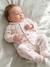 Pack of 2 baby sleepsuits with front opening cappuccino+pale pink+sage green 