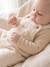 Dungarees and bodysuit set for baby vanilla 