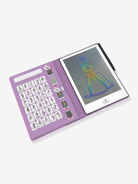 KIDYWOLF mini Kidydraw drawing tablet fir green+mauve+rose+violet+yellow 