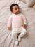 Wrap-Over Cardigan in Wool & Cotton for Babies cappuccino+marl beige+pale pink+sage green+white 
