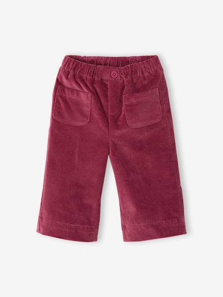 Blouse and trousers set for baby girls raspberry pink 