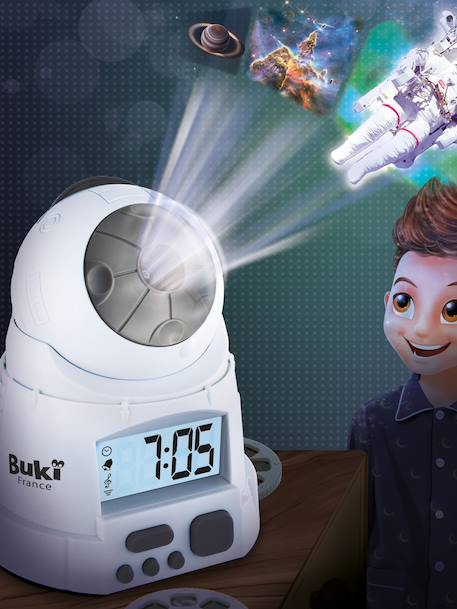 Space projector alarm clock BUKI white 