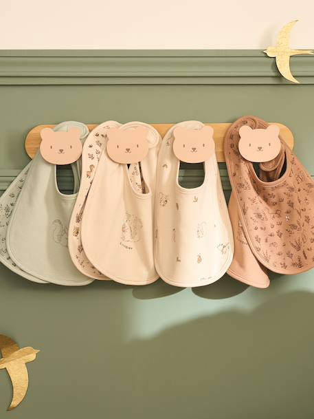 Wooden bear wall hooks beige 