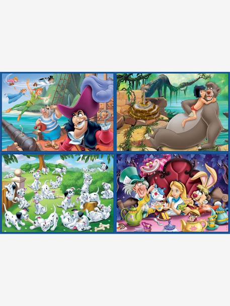 Progressive Puzzles, 50-150 Pieces, Multi 4 Disney® Classics, by EDUCA White 