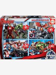-Progressive Puzzles, 50-150 Pieces, Multi 4 Marvel® The Avengers, by EDUCA