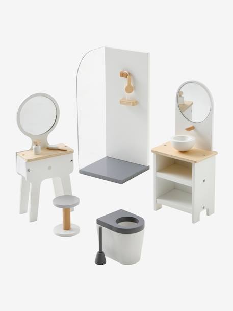 Bathroom Fixtures for Fashion Doll - Wood FSC® Certified White 