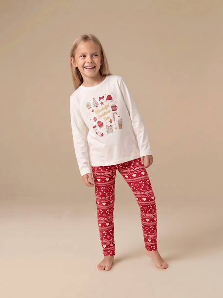 3-piece nightwear set for girls ecru 