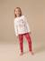 3-piece nightwear set for girls ecru 
