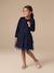 Dress and cardigan set for girls navy blue 