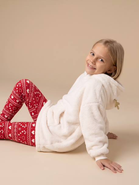 3-piece nightwear set for girls ecru 