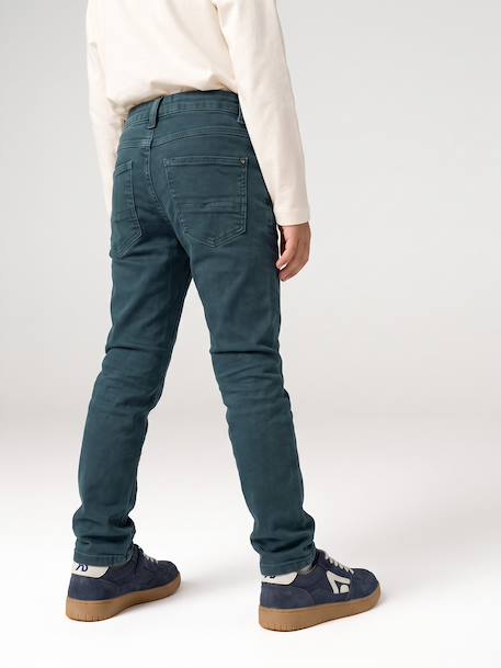 MEDIUM Hip, MorphologiK Slim Leg Coloured Trousers, for Boys beige+black+clay beige+night blue+petrol blue+rust+tomato red 