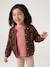 Knitted Cardigan with Animal Pattern, for Girls brown+chocolate+ecru+green 