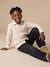 Flannel shirt for boys ecru 