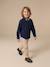 Long-sleeved shirt for boys navy blue 