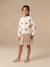 Buttoned cardigan with long sleeves for girls ecru 