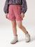 Corduroy Shorts with Heart Pockets, Easy To Slip On, for Girls khaki+navy blue+old rose+rose 